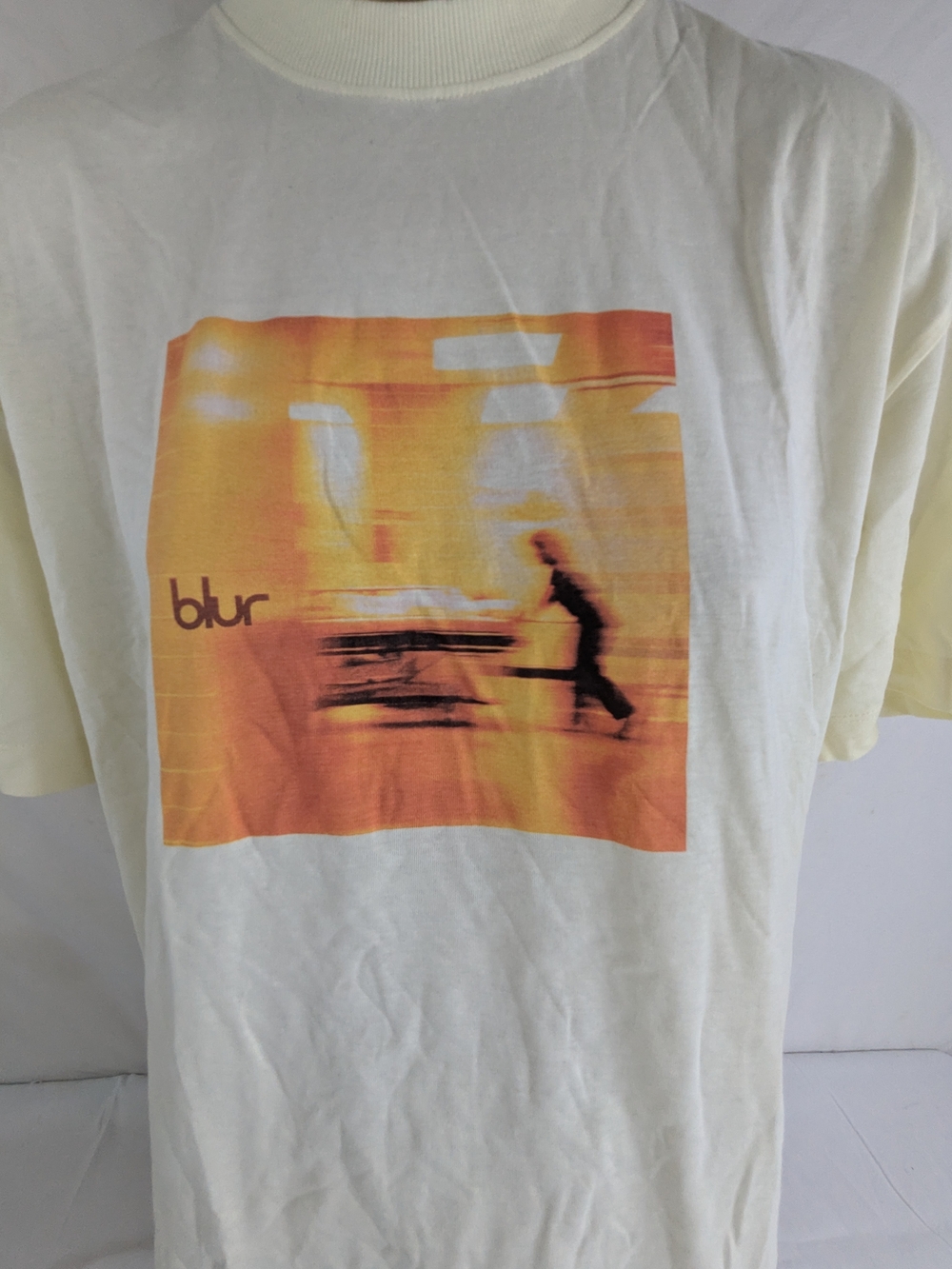 BLUR NWOT Graphic Tee - Yellow/White Oversized XS T-Shirt